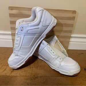 Brand New White DC Mens shoes; size 11
